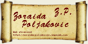 Zoraida Poljaković vizit kartica